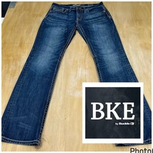 Buckle BKE Aiden Boot Cut Denim Jeans Mens 32x32 Classic Fit Cotton Cowboy Biker